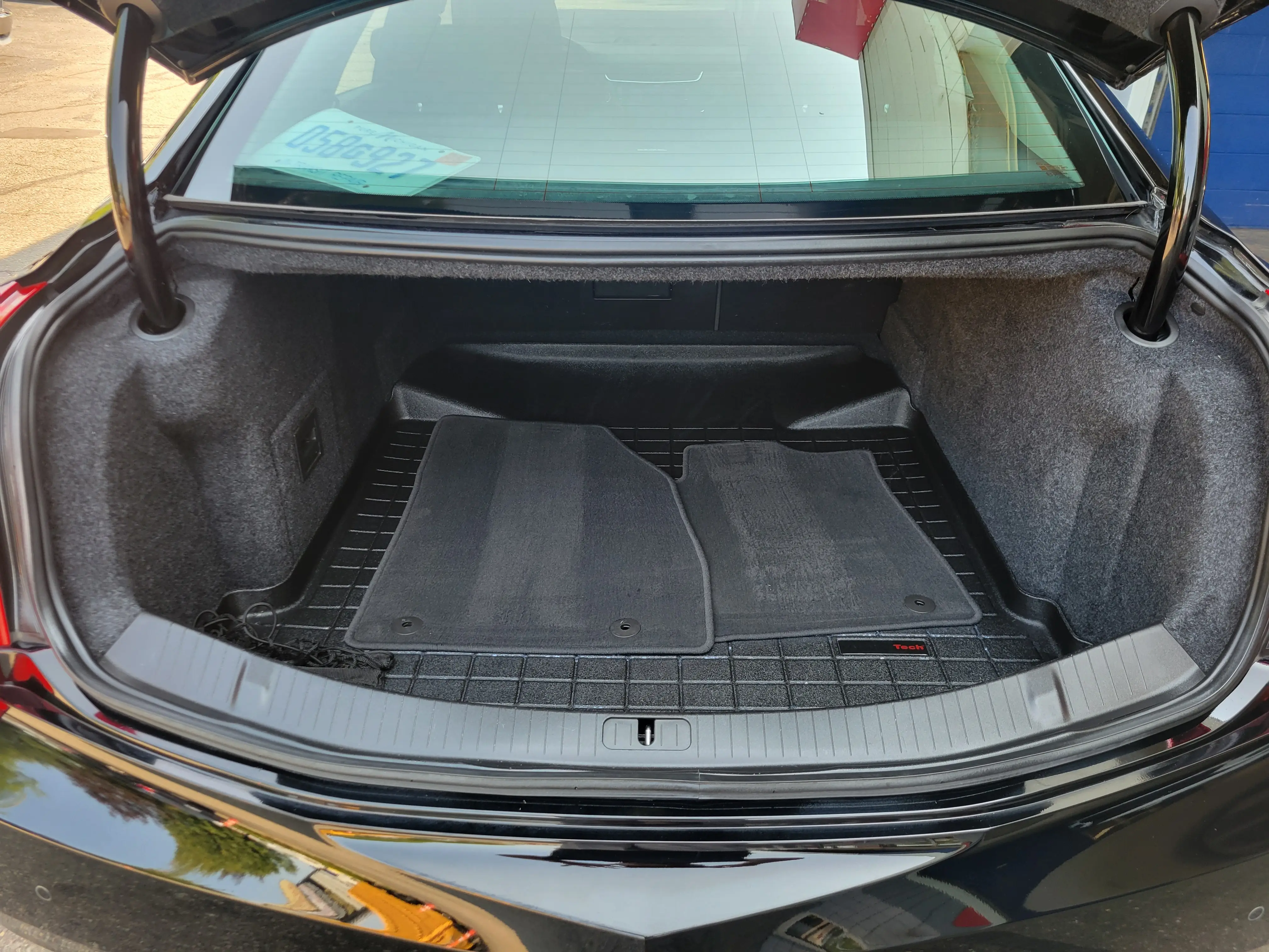 A vacuumed and cleaned trunk after interior detailing